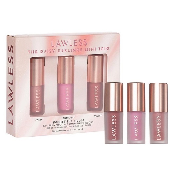 LAWLESS Other - LAWLESS The Daisy Darlings Mini Trio Lip Plumping Gloss - 1.7ml ea. NIB